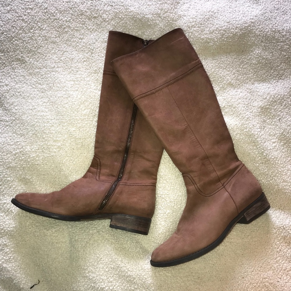 J Crew Brown riding boots. Great condition!!